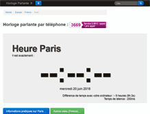 Tablet Screenshot of horloge-parlante.fr