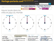 Tablet Screenshot of horloge-parlante.com